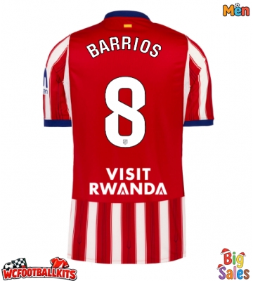 Atletico Madrid Pablo Barrios #8 Replica Home Stadium Shirt 2026-27 Short Sleeve